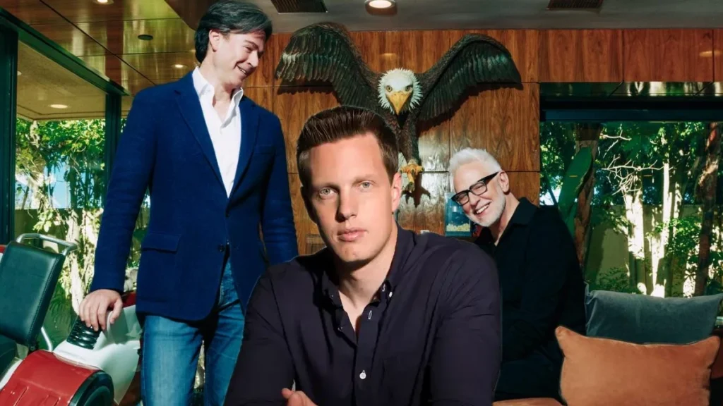 James Gunn e Peter Safran se reúnem com David Ellison durante filmagens de Homem do Amanhã