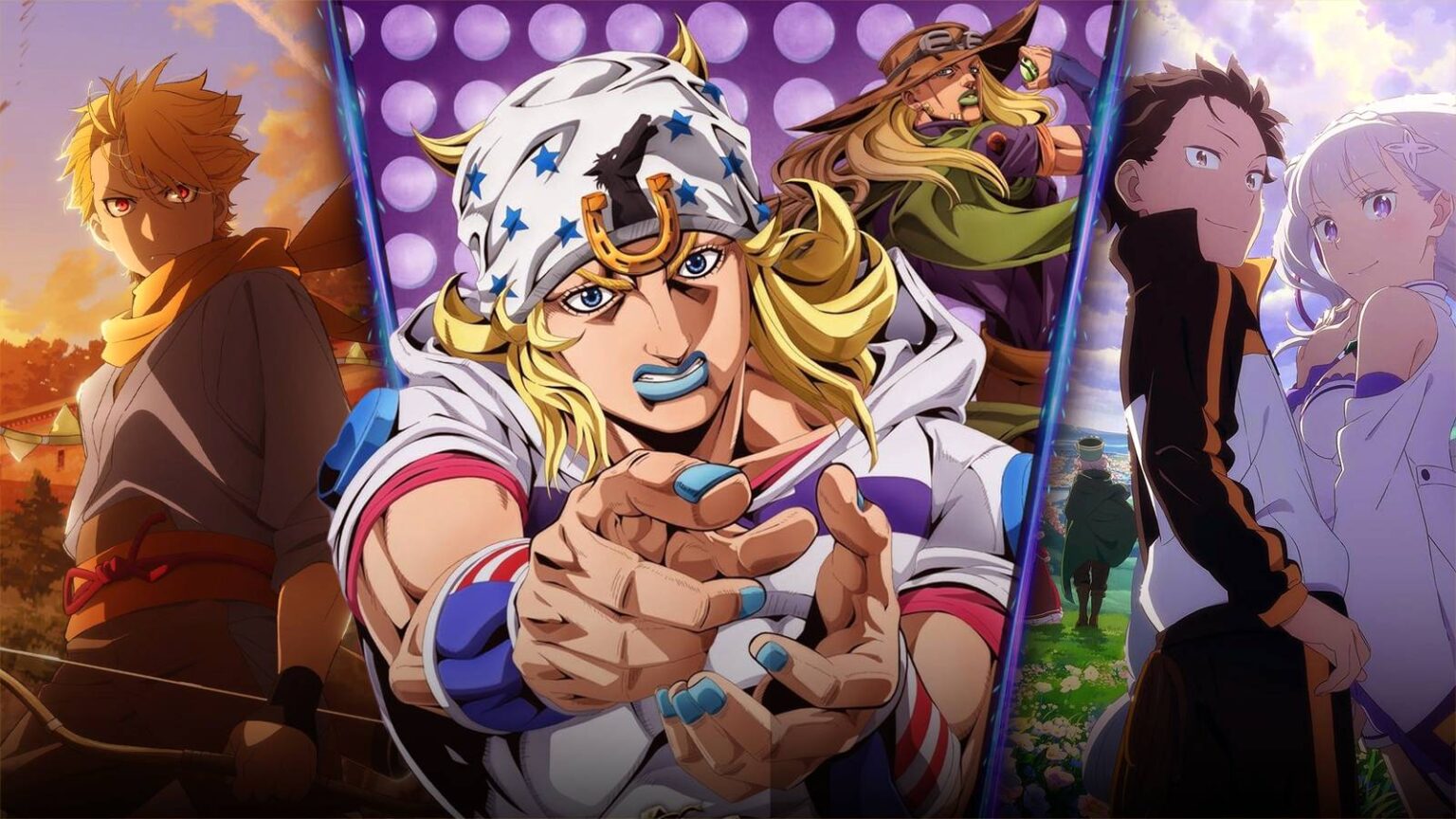 Steel Ball Run lidera ranking de satisfação dos animes da primavera japonesa em 2026 Steel Ball Run lidera ranking de satisfação dos animes da primavera japonesa em 2026